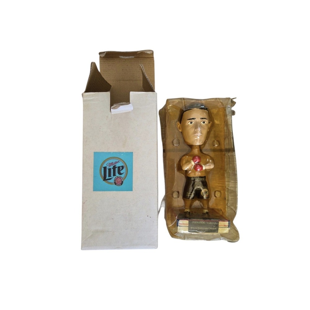 VTG Fernando Vargas Miller Lite Boxing Bobblehead WBA Champion Retro Promo NEW
